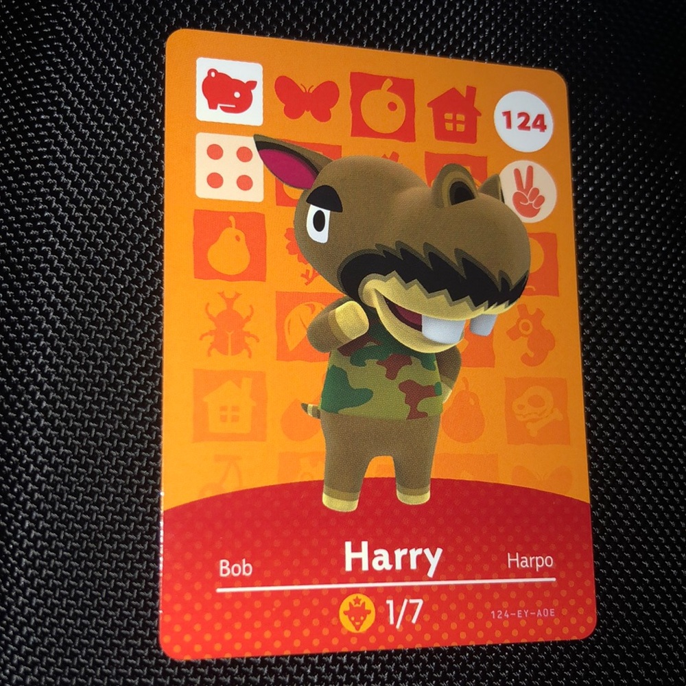 Animal Crossing amiibo - Harry - card 124